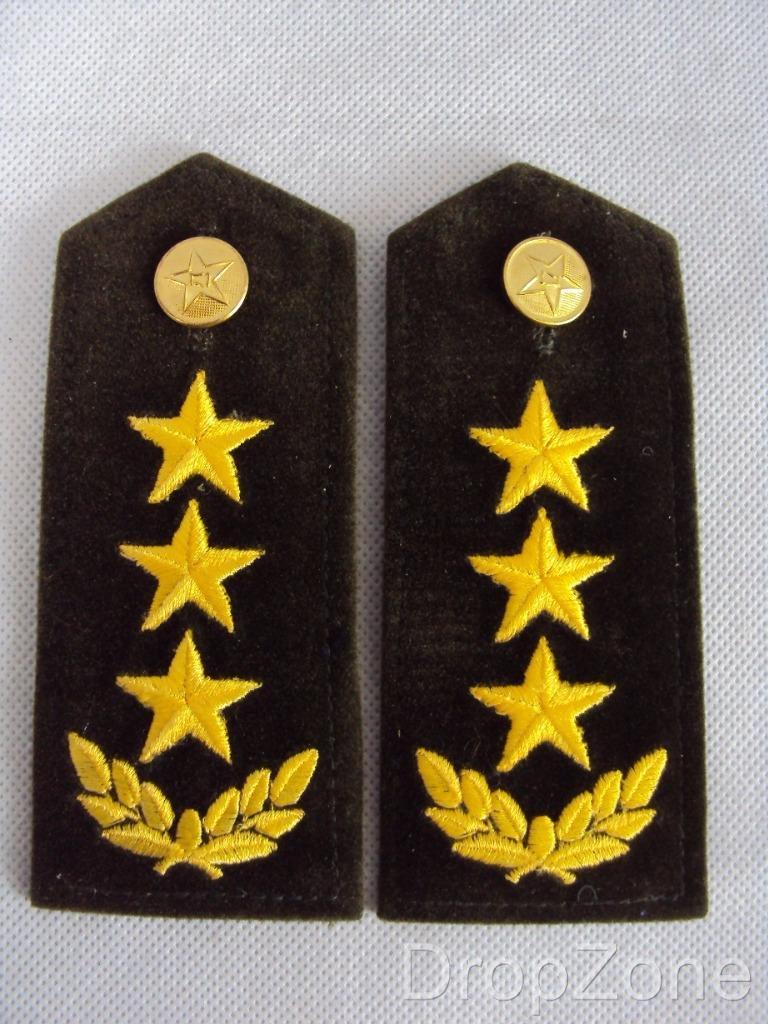 Chinese Military Peoples Liberation Army Pair of Rank Insignia Epaulettes - Foto 6 di 8