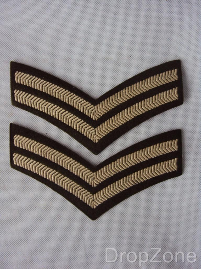 Pair of British Military / Army Chevrons / Stripes, Assorted Ranks | eBay