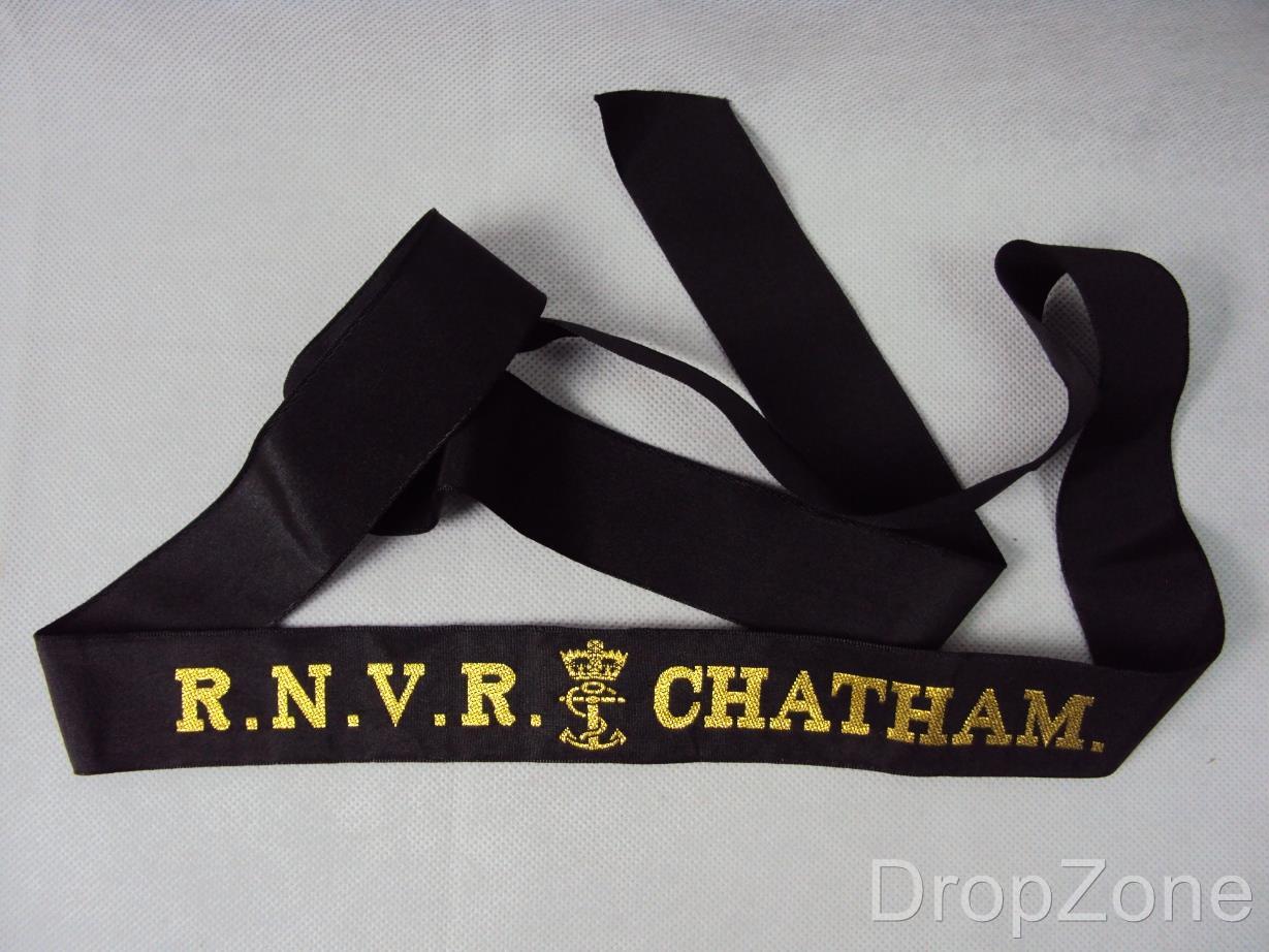 Royal Navy Cap Tally for Sailor's Hat, COMUKTG, RNVR, TTB Bincleaves, etc - Picture 2 of 3