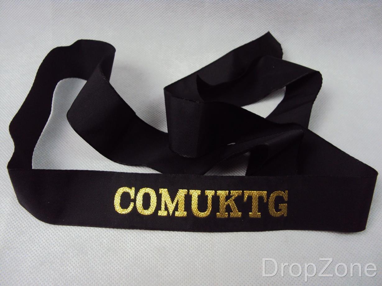Royal Navy Cap Tally for Sailor's Hat, COMUKTG, RNVR, TTB Bincleaves, etc - Picture 3 of 3
