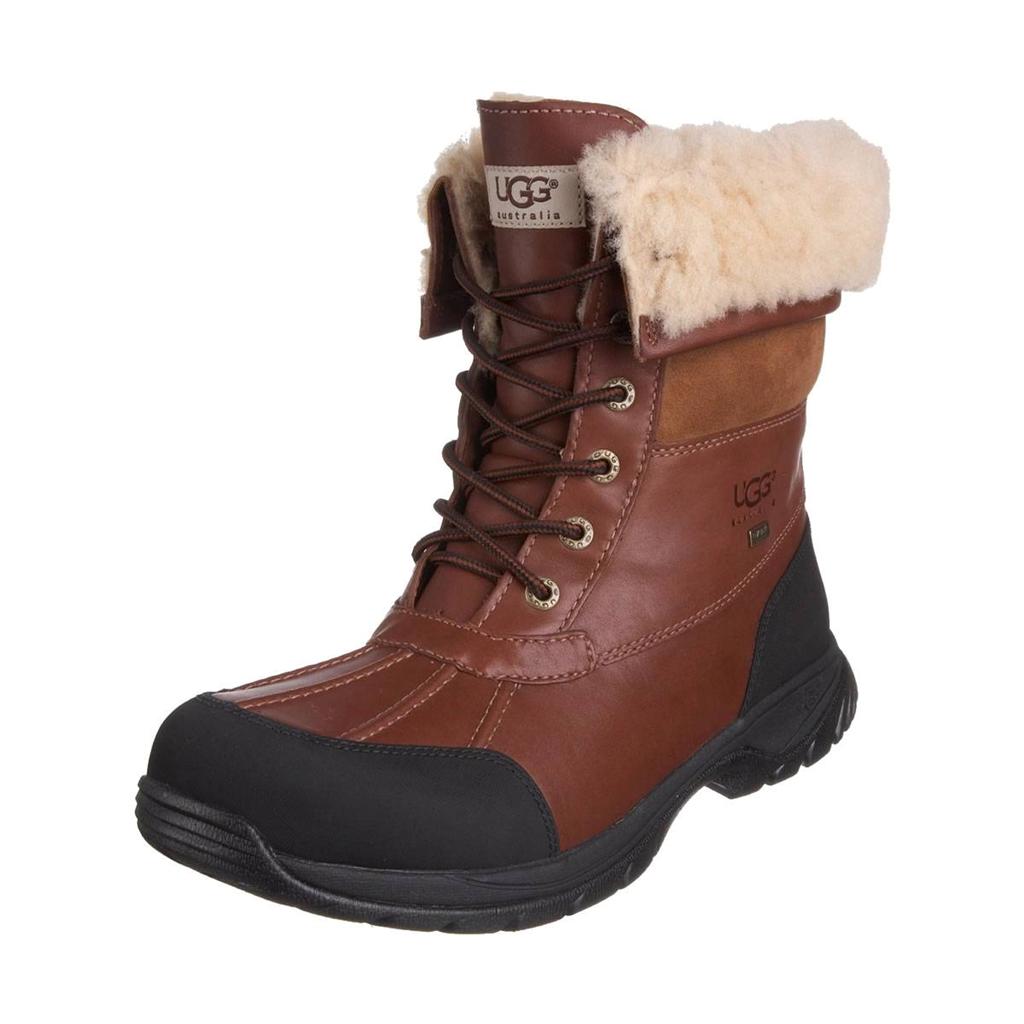 Ugg Boots Mens Butte Leather Weatherproof Winter Boots Worchester Brown ...