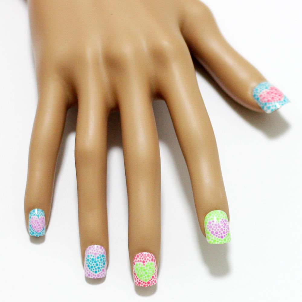 12pcs Disney Princess Cute Pre-design Fake False Nails For ...