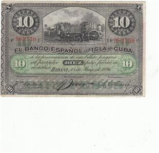 Spain S Bank In Havana Banco Espanol Banknote 10 Pessos 1896 Ebay Dear Er We Offer You This C U B A Banknote 10 Pessos 1896 The Is In Vf Condition For More Information Please Look At Pictures