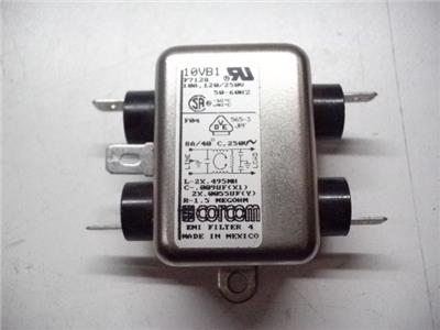 250v ac 10a Te Connectivity Corcom red filtro EMV-filtro 10vb1 f7128