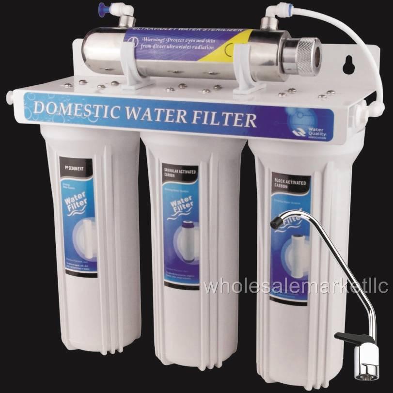 200 240V Ultraviolet UV Light Drinking Water Filter System Under Sink Purifier eBay