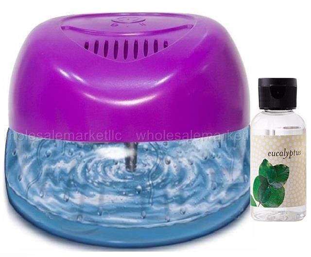 Purple Air Purifier with Rainbow Rainmate Eucalyptus Fragrance Asthma