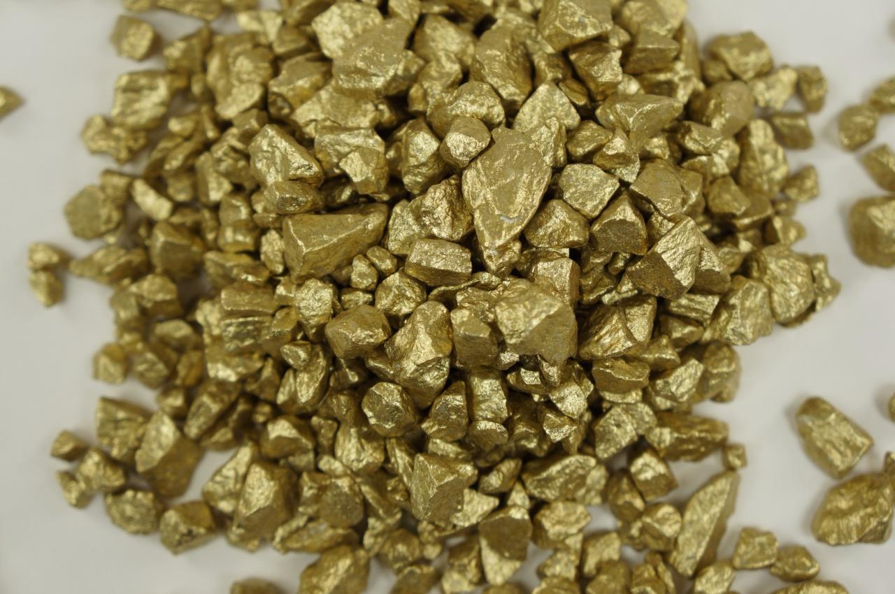 500g Coloured Stones Fish Tank Aquarium Wedding Decorative Gold Gravel