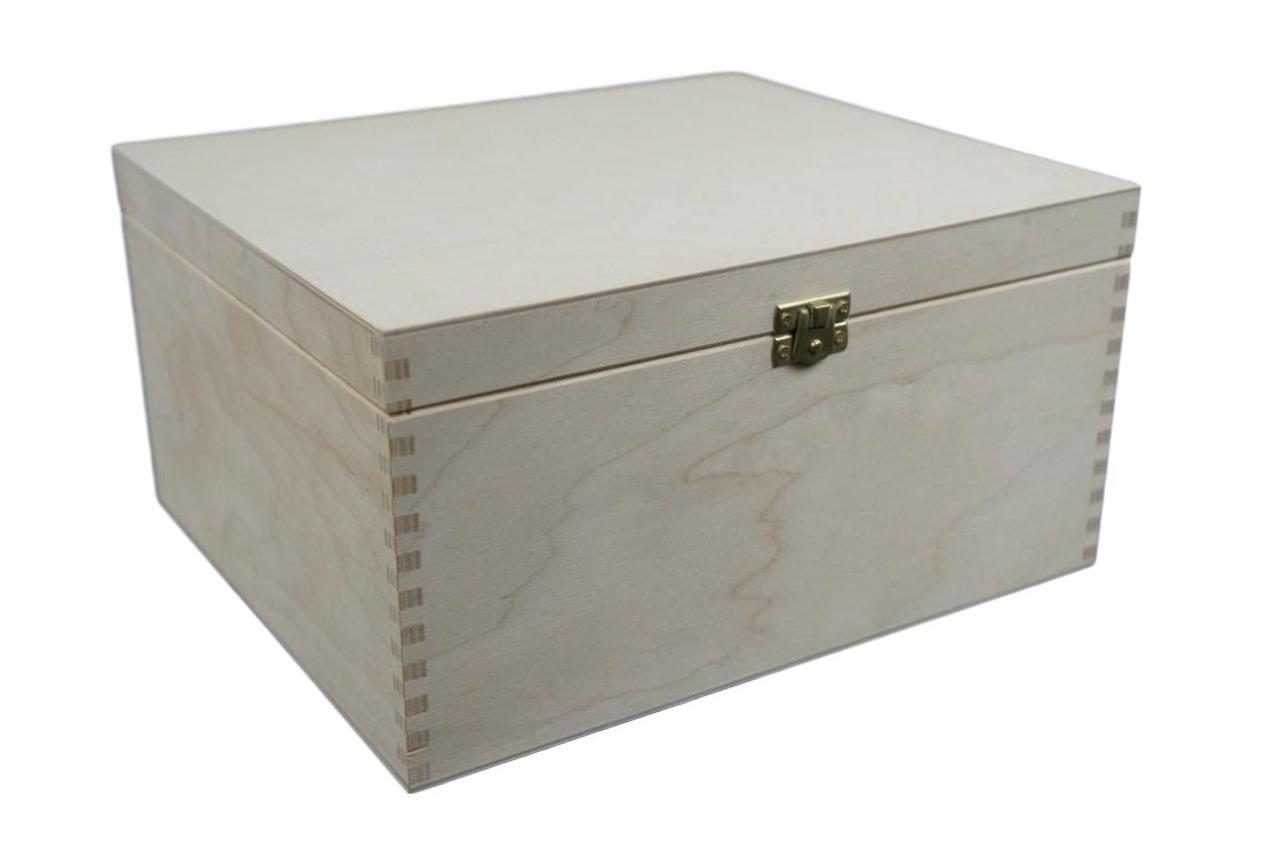 plain wooden memory box