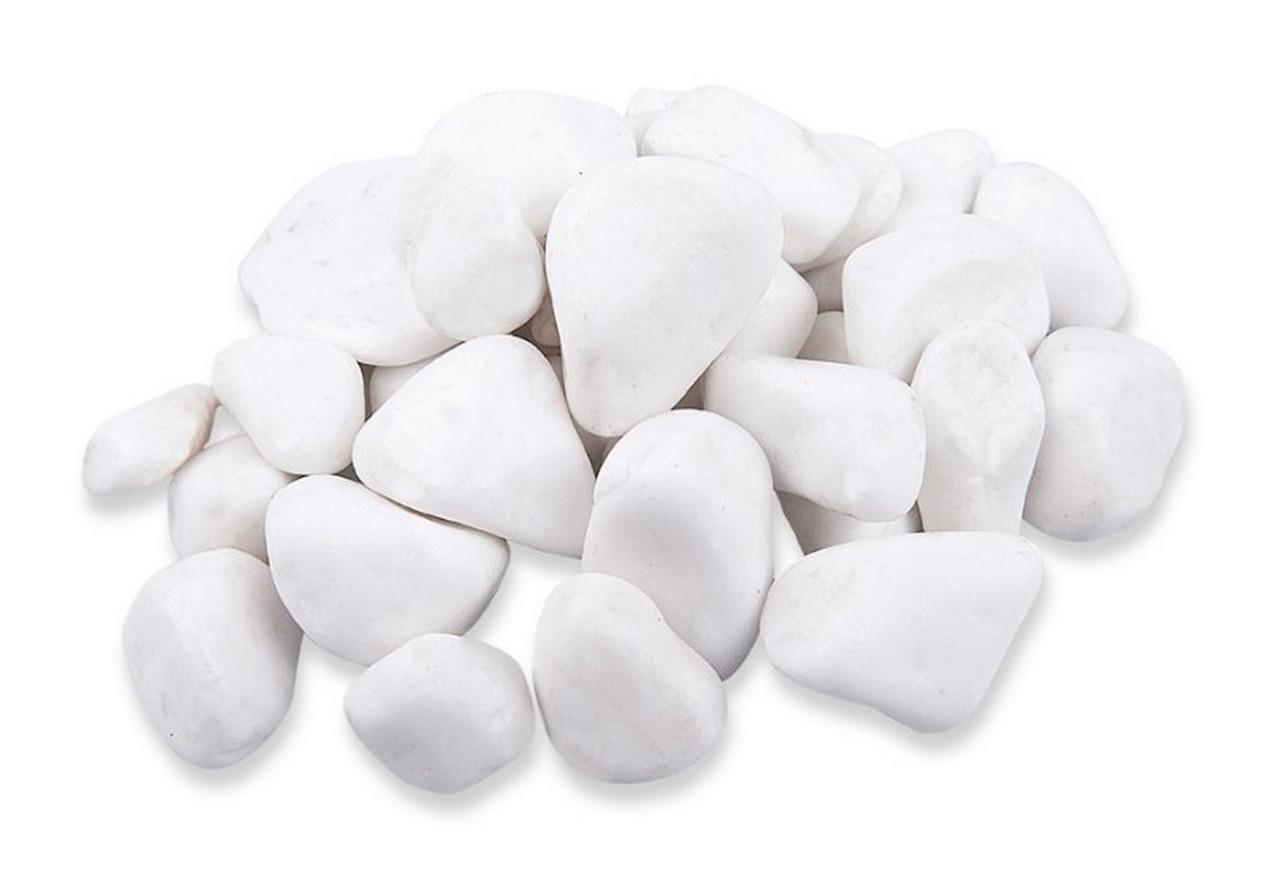 10 kg décoratif rond marbre blanc pierres galets Maison Jardin Aquarium Pot Pond
