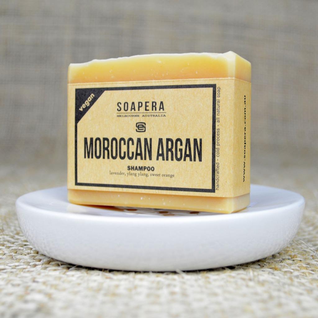 1 x MOROCCAN ARGAN SHAMPOO Bar for all types of hair all natural