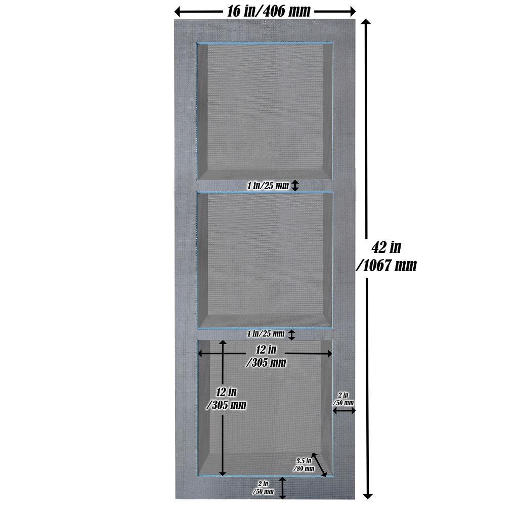 Tile Backer Board Shower Bathroom Niche Alcove Recessed Shelf Waterproof Storage - Picture 16 of 22