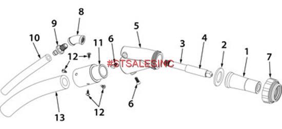 RUEMELIN MANUFACTURING COMPANY 10364 SANDBLAST CABINET GUN HOSE