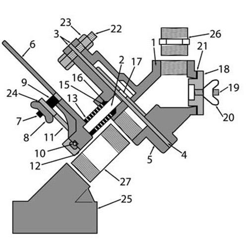 REPLACES CLEMCO 02427 FLAT SAND VALVE FSV PACKING GLAND FOR SANDBLASTER