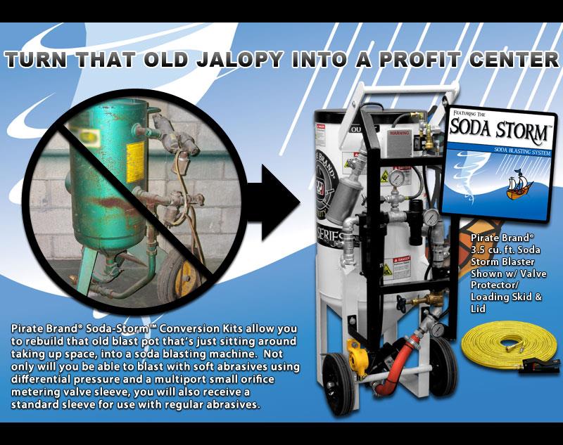 BAKING SODA BLASTER CONVERSION KIT FITS EXISTING SANDBLASTER EVERYTHING