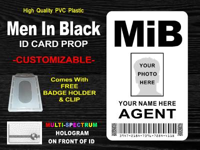 MIB Men In Black ID Badge Card - 784879218 Tp