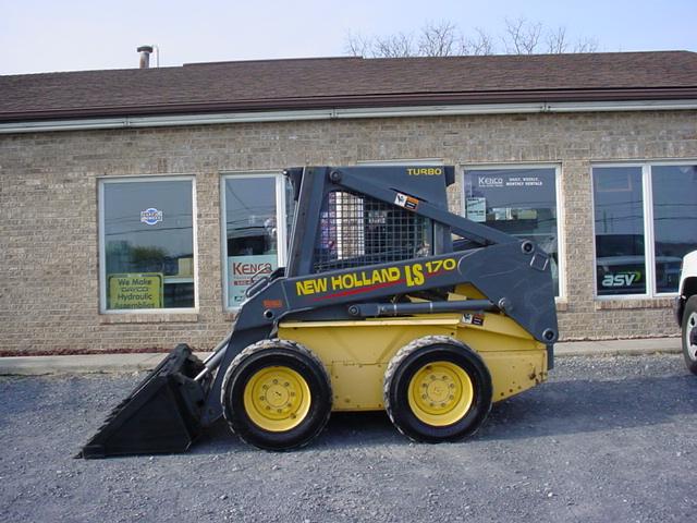 NEW HOLLAND LS170 SKID STEER SUPER BOOM VERTICAL LIFT TURBO DIESEL ONE ...