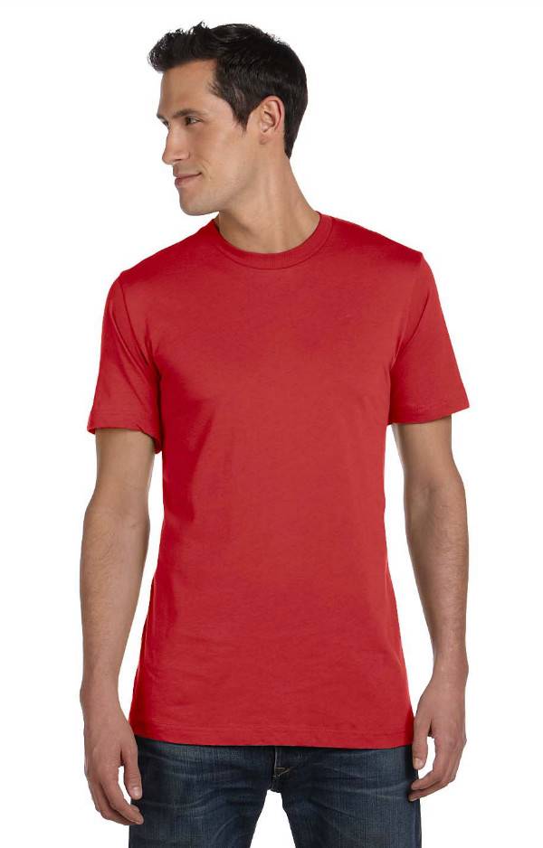 Canvas Unisex Tee Jersey Short Sleeve Multi Shades Of Red