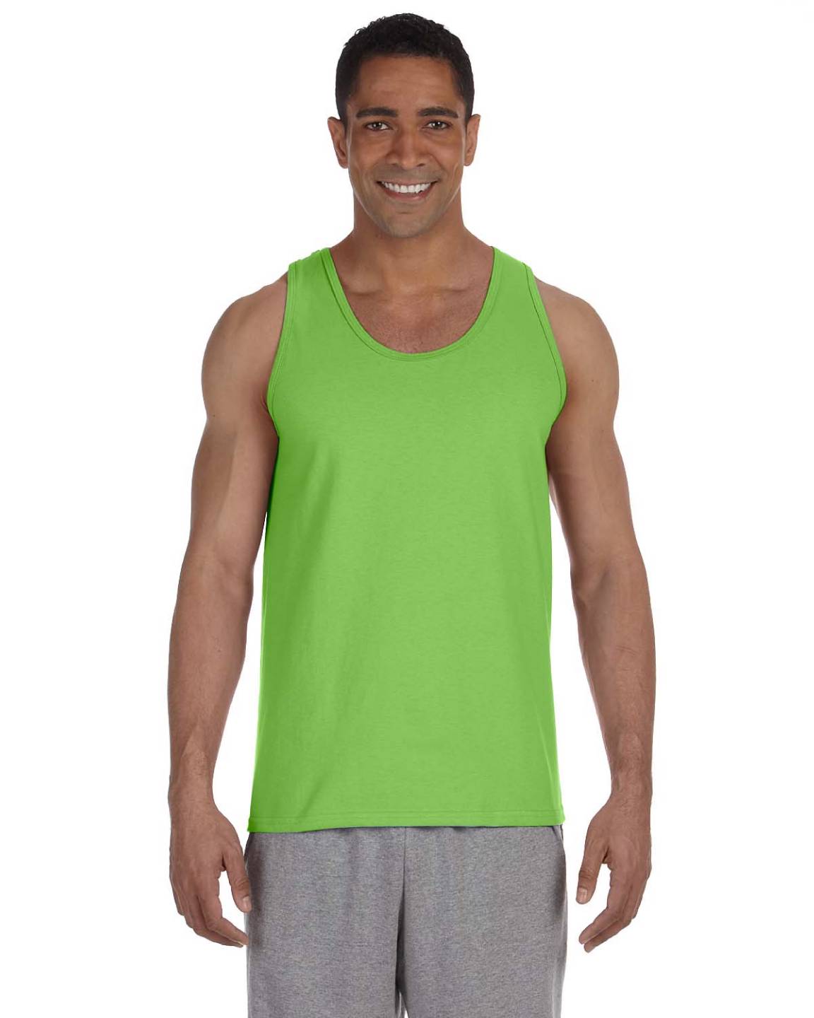 Gildan Mens Tank Top 100% Cotton Preshrunk Ultra Cotton 6 oz 2XL G220 - Picture 8 of 16