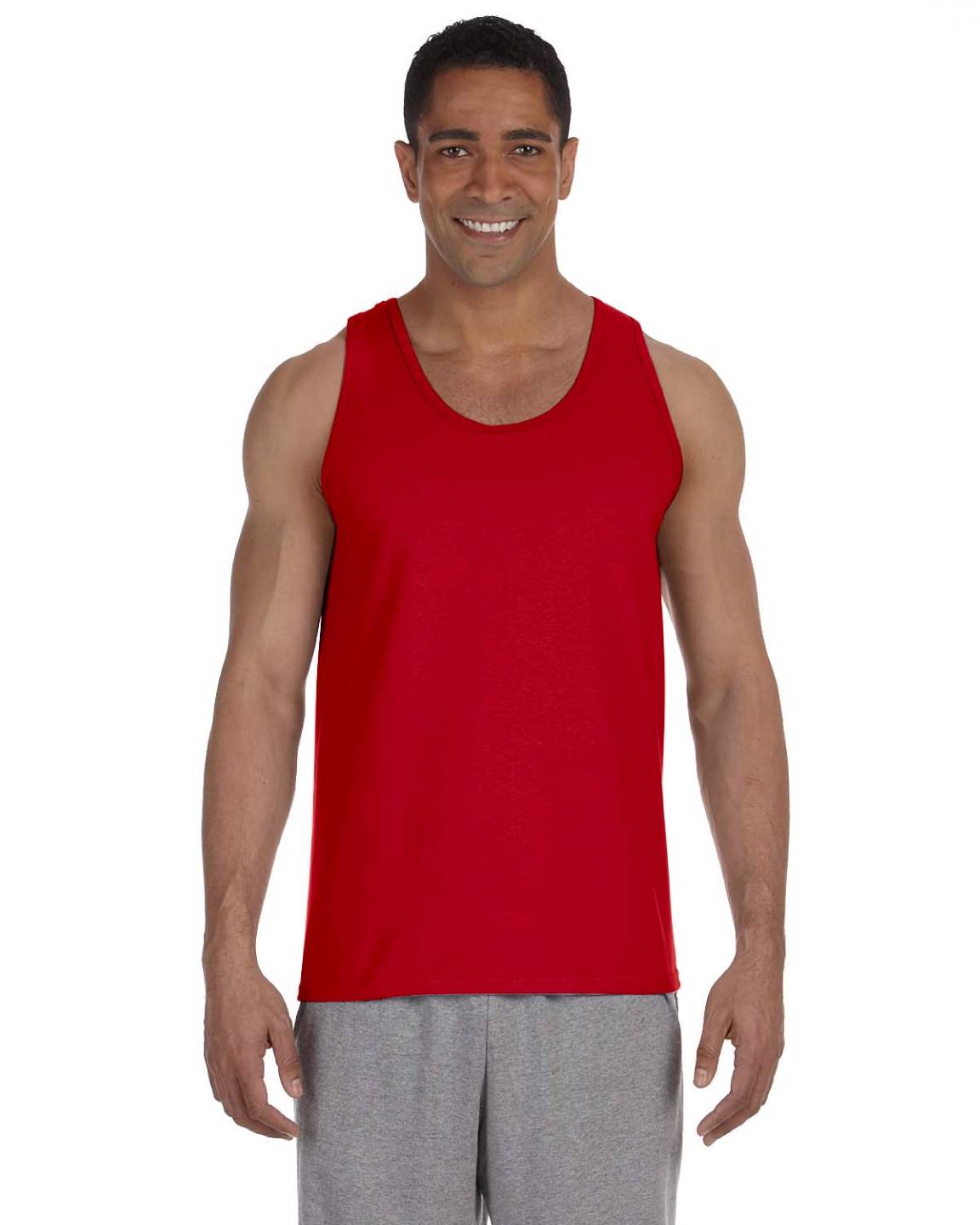 Gildan Mens Tank Top 100% Cotton Preshrunk Ultra Cotton 6 oz 2XL G220 - Picture 15 of 16