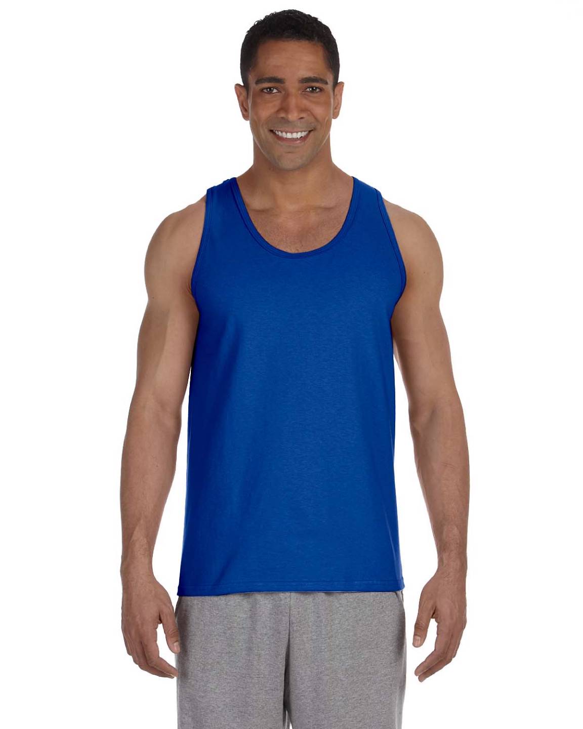 Gildan Mens Tank Top 100% Cotton Preshrunk Ultra Cotton 6 oz 2XL G220 - Picture 11 of 16