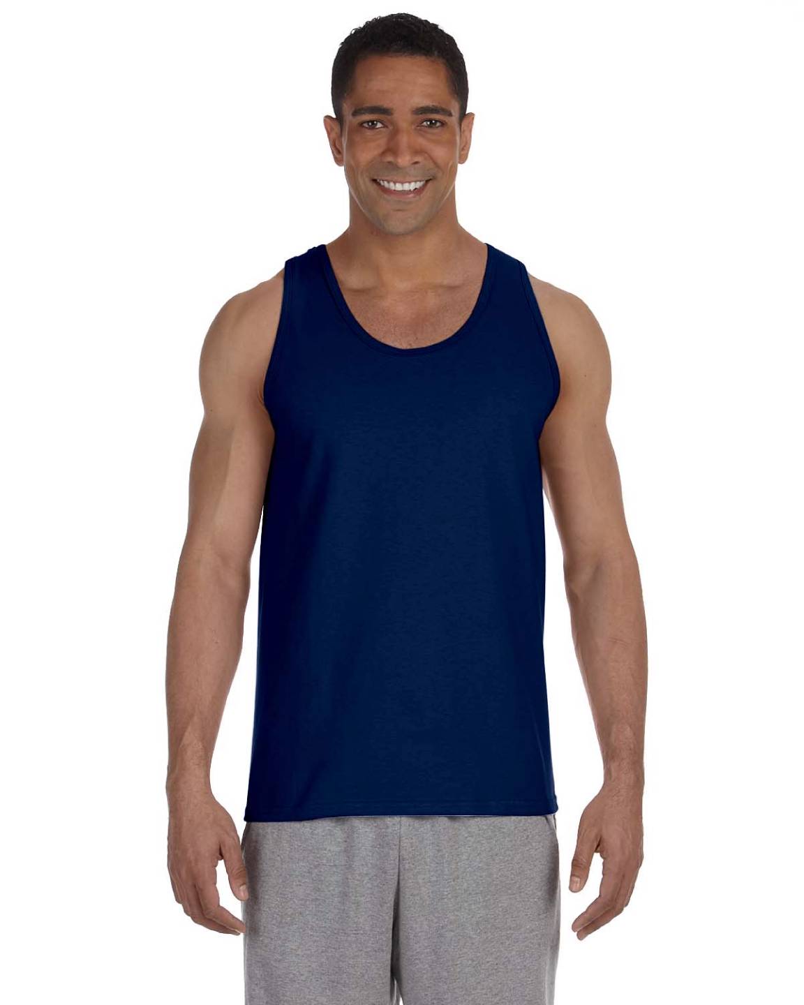Gildan Mens Tank Top 100% Cotton Preshrunk Ultra Cotton 6 oz 2XL G220 - Picture 9 of 16