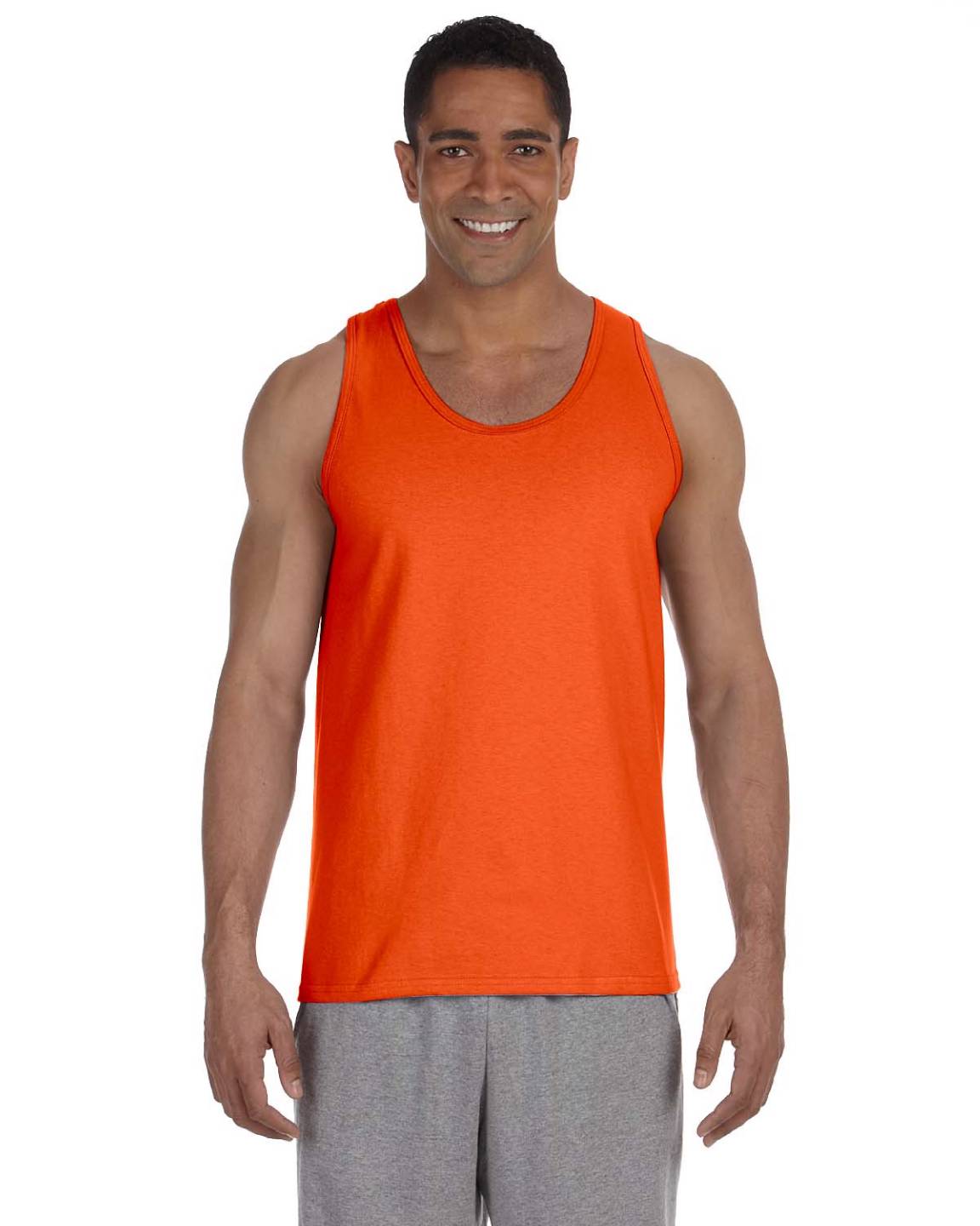 Gildan Mens Tank Top 100% Cotton Preshrunk Ultra Cotton 6 oz 2XL G220 - Picture 16 of 16