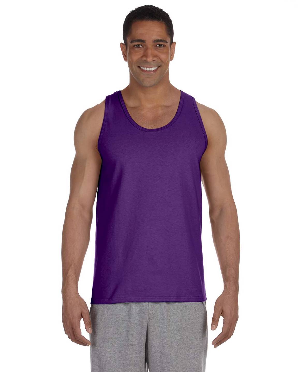 Gildan Mens Tank Top 100% Cotton Preshrunk Ultra Cotton 6 oz 2XL G220 - Picture 10 of 16