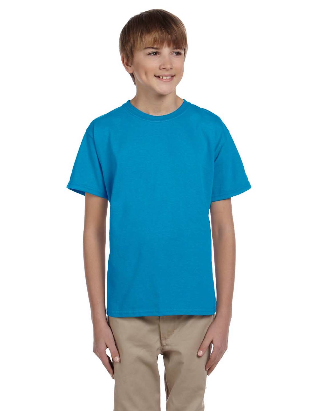NEW Fruit of the Loom Youth 5 oz 100% Cotton HD T-Shirt M3931B - Picture 22 of 34