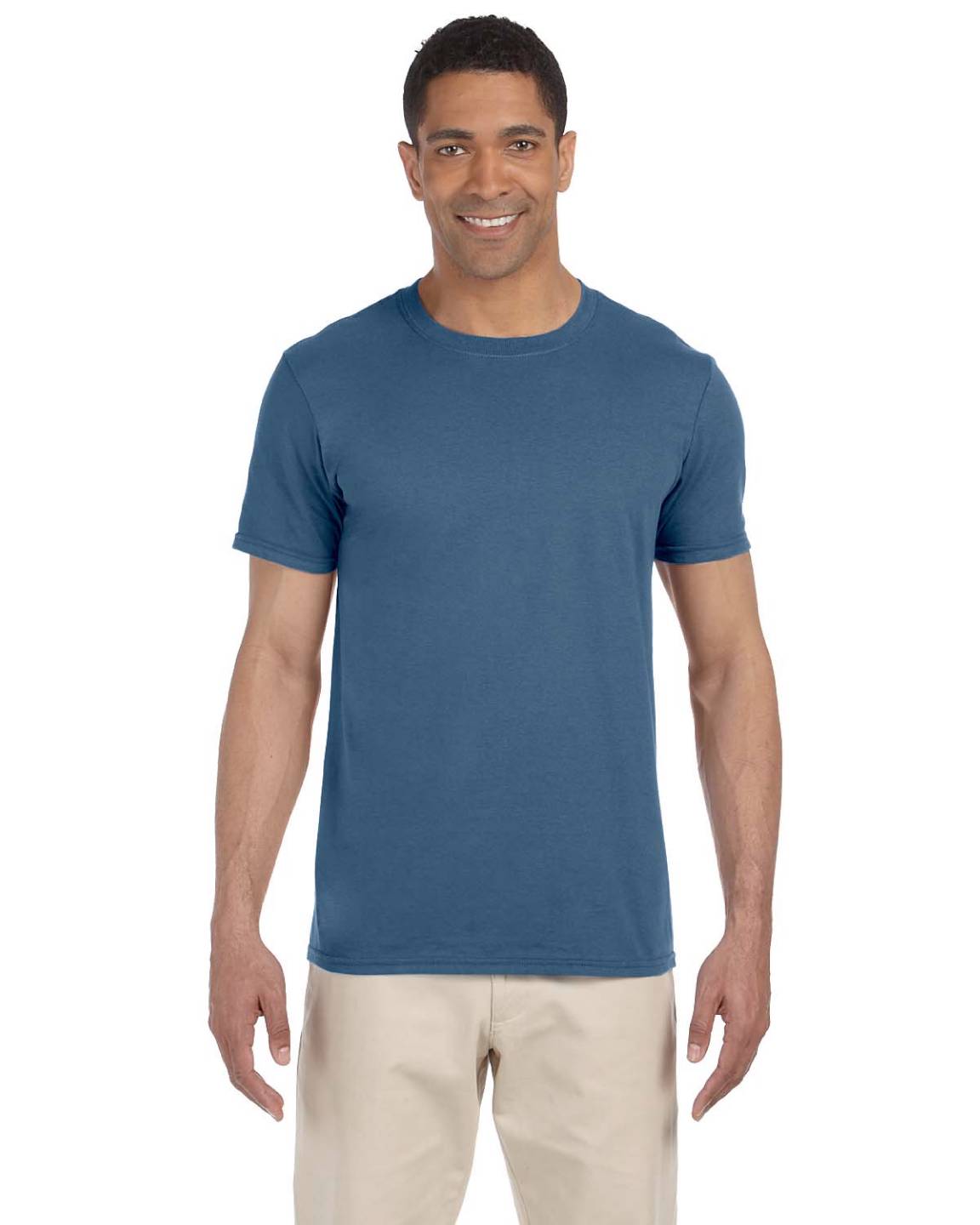 Gildan Mens T-Shirt Short Sleeves Light Weight 4.5 oz Softstyle S-3XL MG640 - Picture 17 of 29