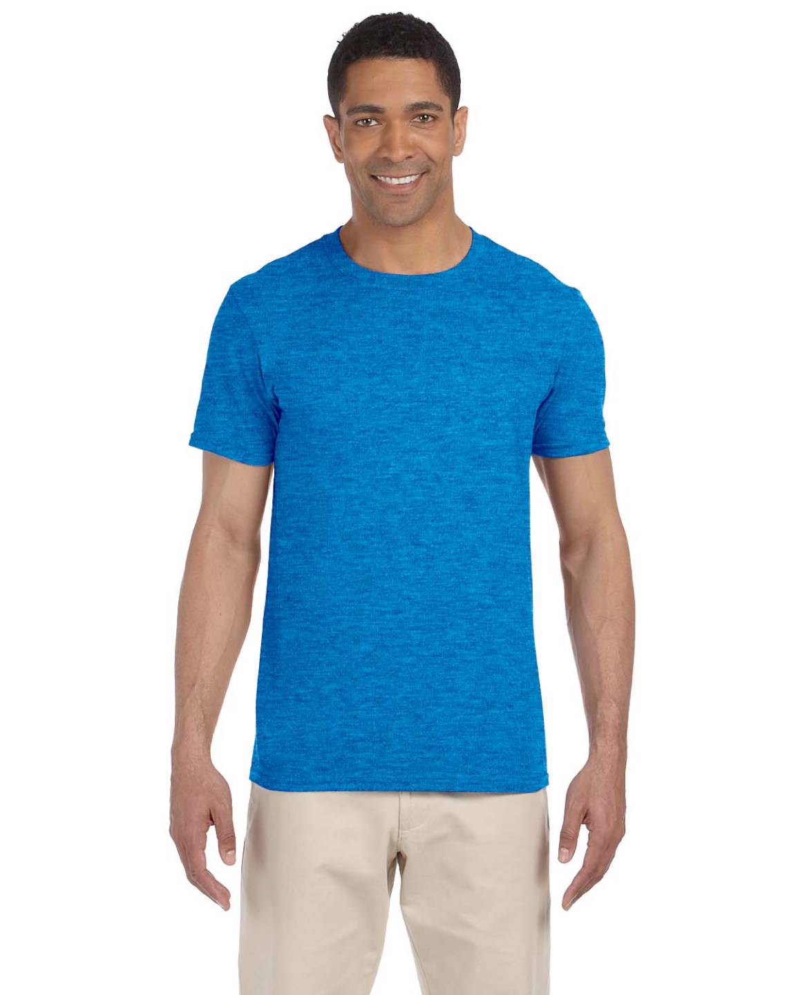 Gildan Mens T-Shirt Short Sleeves Light Weight 4.5 oz Softstyle S-3XL MG640 - Picture 15 of 29