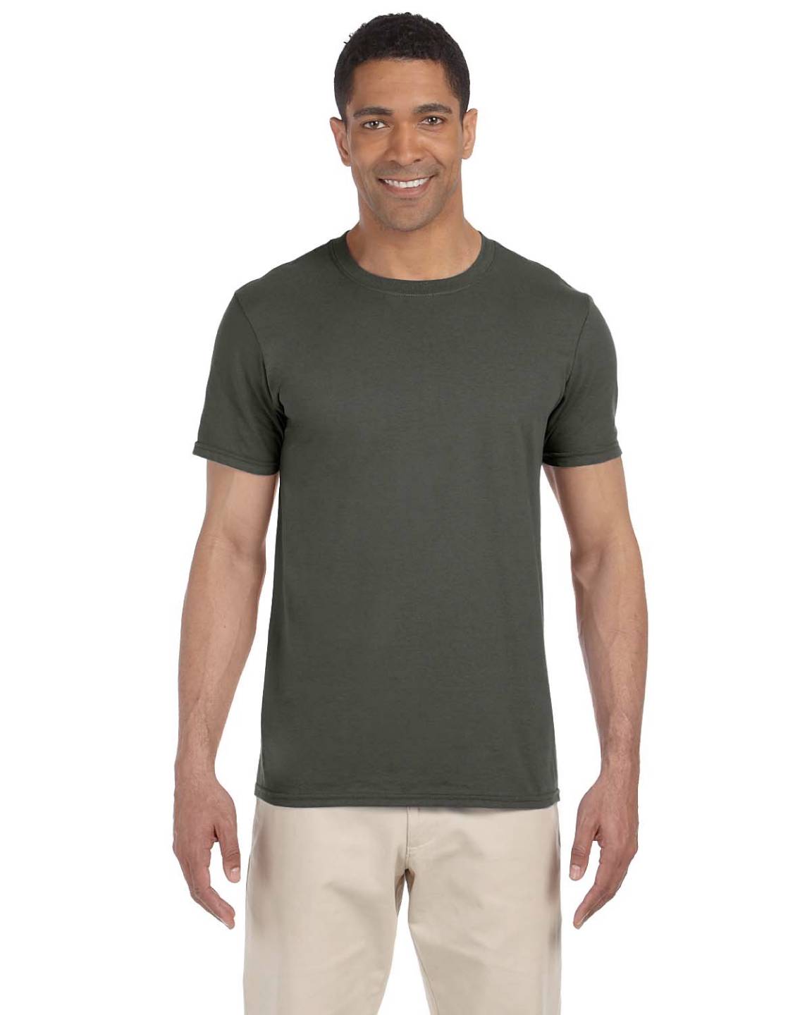Gildan Mens T-Shirt Short Sleeves Light Weight 4.5 oz Softstyle S-3XL MG640 - Picture 21 of 29