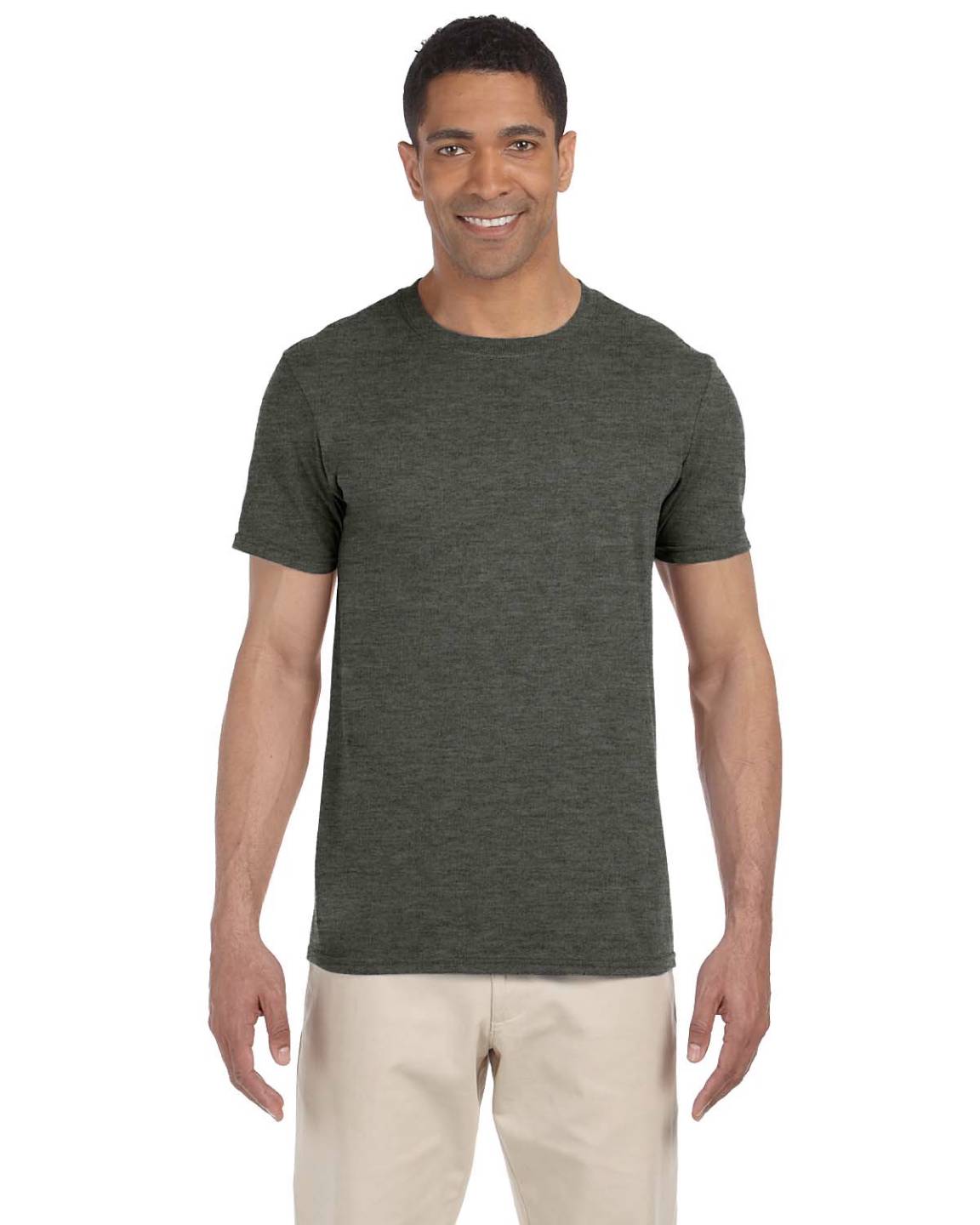 Gildan Mens T-Shirt Short Sleeves Light Weight 4.5 oz Softstyle S-3XL MG640 - Picture 16 of 29