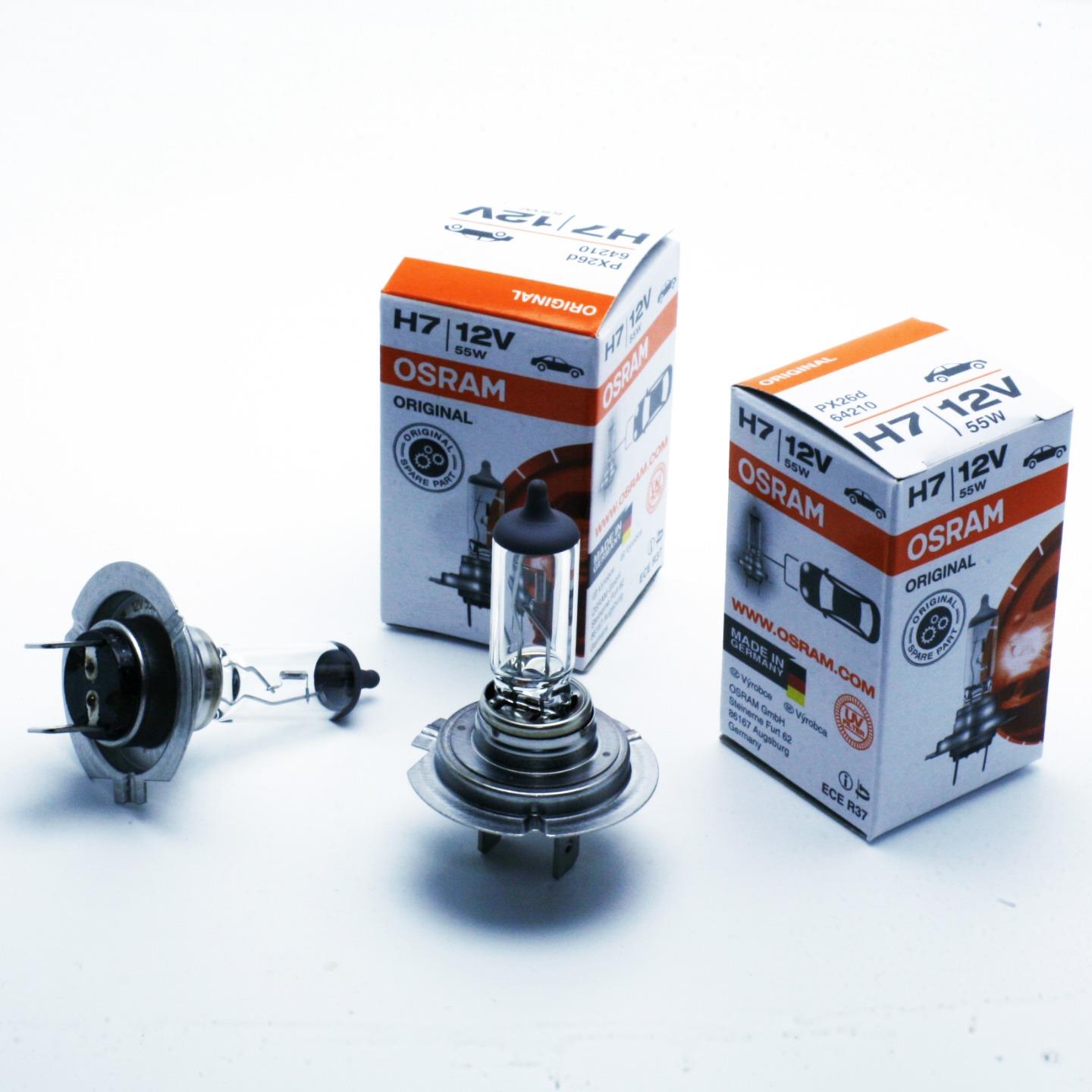 2x Halogen Bulbs Osram H7 55w Px26d 12v 64210 Standard