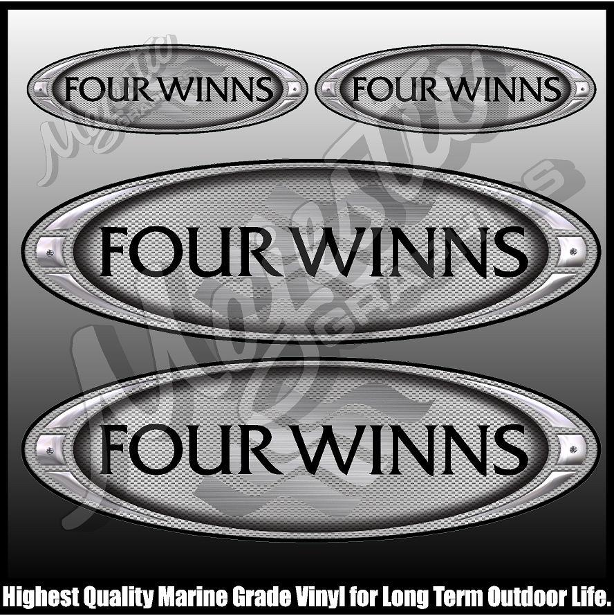 Boat Decals Set Of 4 Decals Four Winns Boat Decals Auto Parts And Vehicles Tamerindsa Com Ar