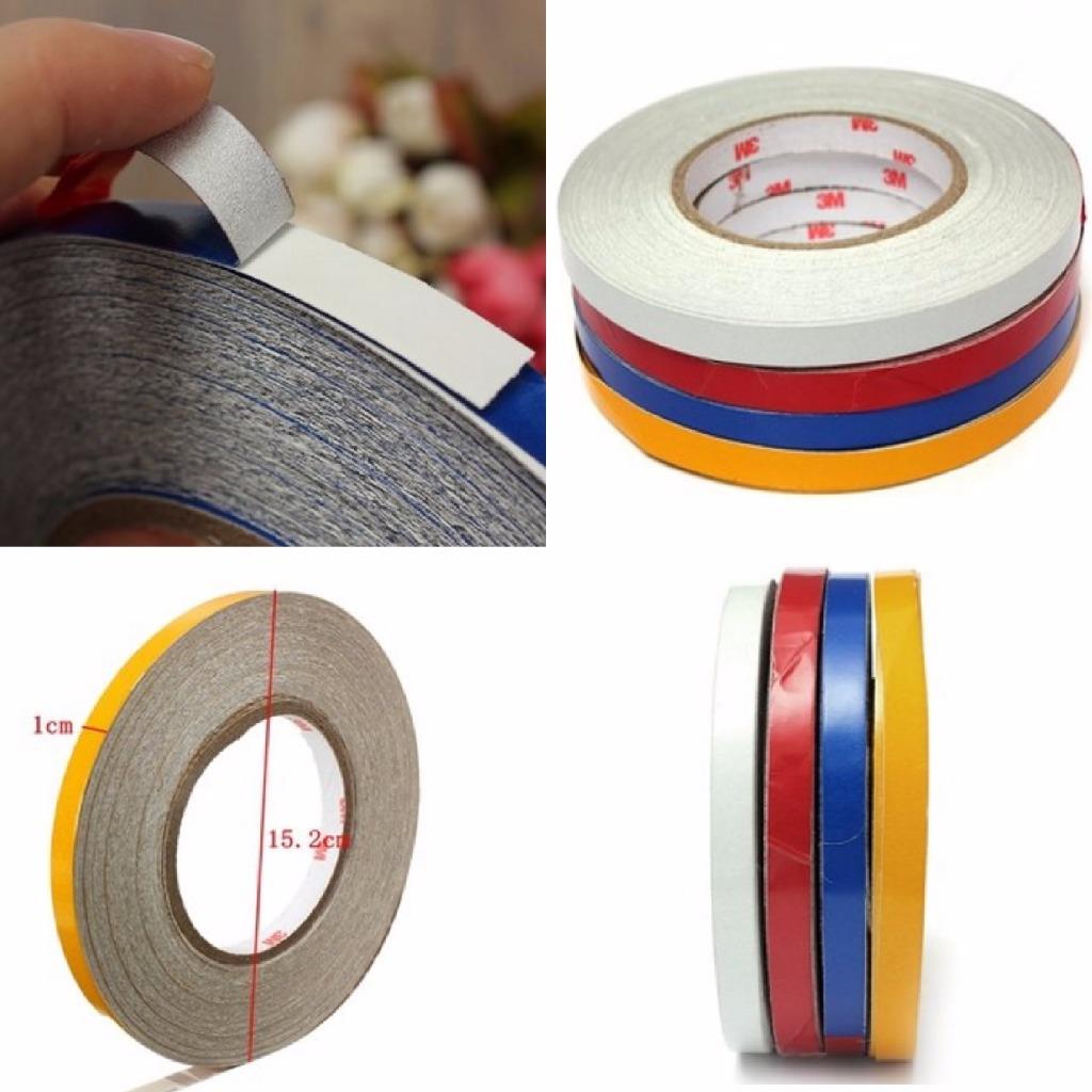 3M RED Reflective Body Stripe Tape DIY Sticker Decal Self ...