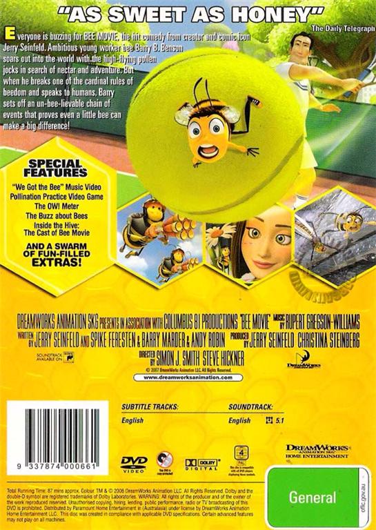 BEE MOVIE : NEW DVD | eBay