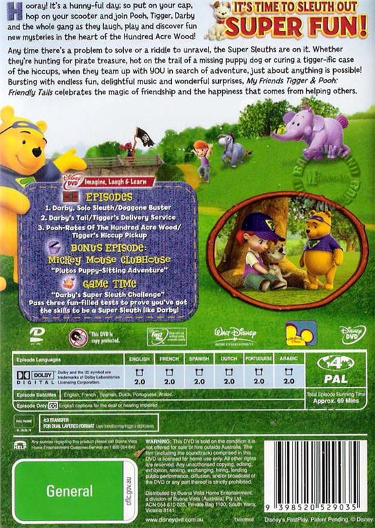 My Friends Tigger & Pooh: Friendly Tails : NEW DVD | eBay