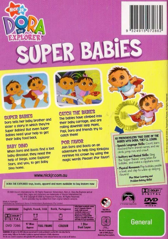 Dora The Explorer SUPER BABIES : NEW DVD | eBay