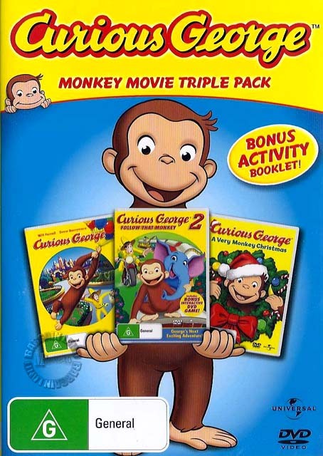 Curious George Movie 1 2 Monkey Christmas NEW DVD 5050582735956 | eBay