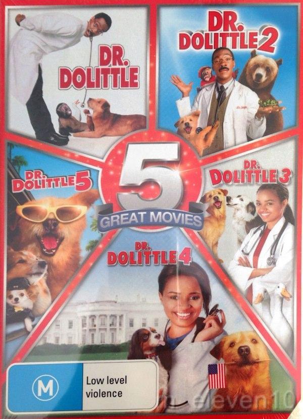 DR. DOLITTLE Movie Collection: 1 - 5 : NEW DVD | eBay