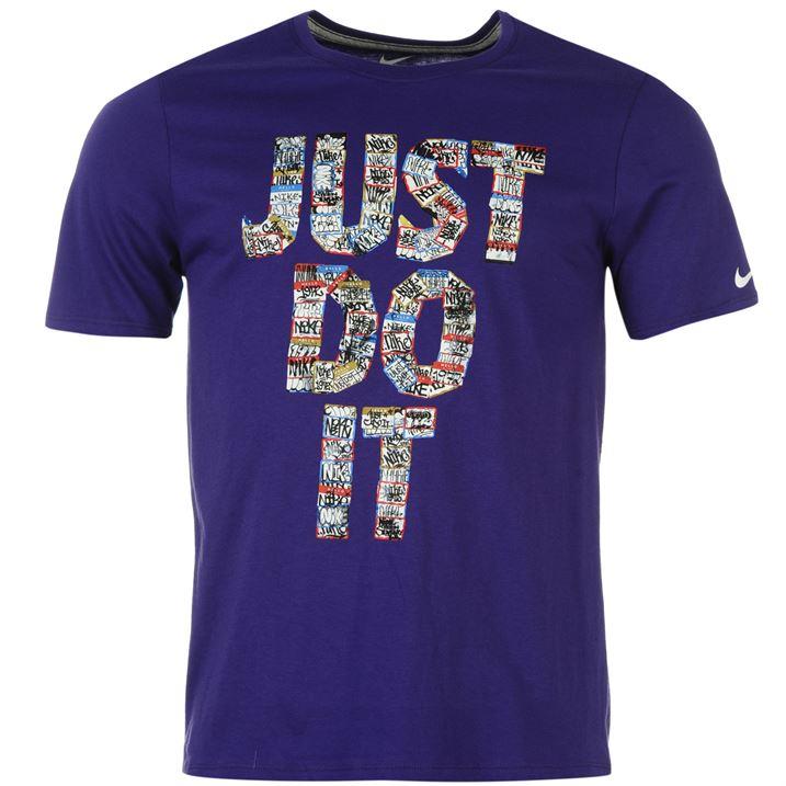 Nike Just Do It Sticker QTT Mens T Shirt Swoosh Short Sleeves ~All ...