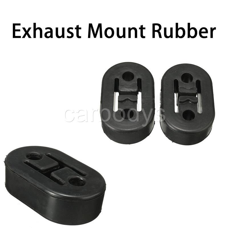 2x Universal Exhaust Mount Repair Hanger Bracket Heavy Duty Rubber Replacement