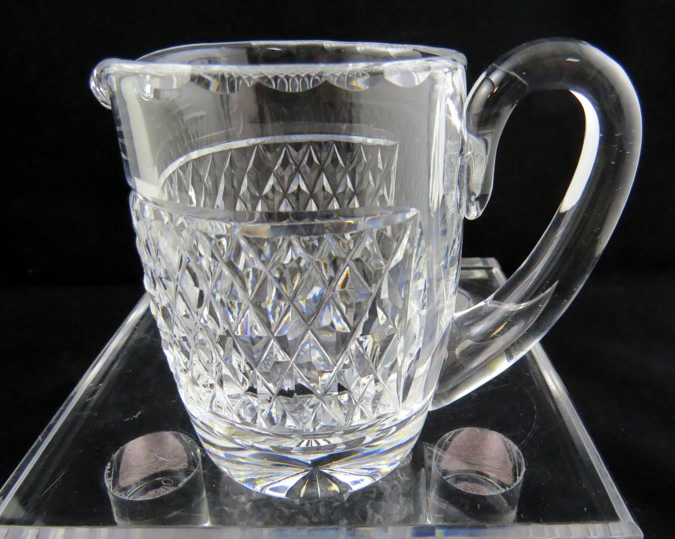 VINTAGE WATERFORD CRYSTAL SIGNED CASHEL PATTERN 3 3/4" CREAMER eBay