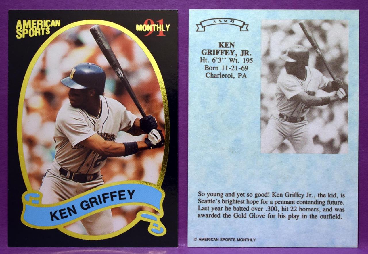 Ken Griffey Jr Seattle Mariners Vintage Promo Cards Choose Your Design-image