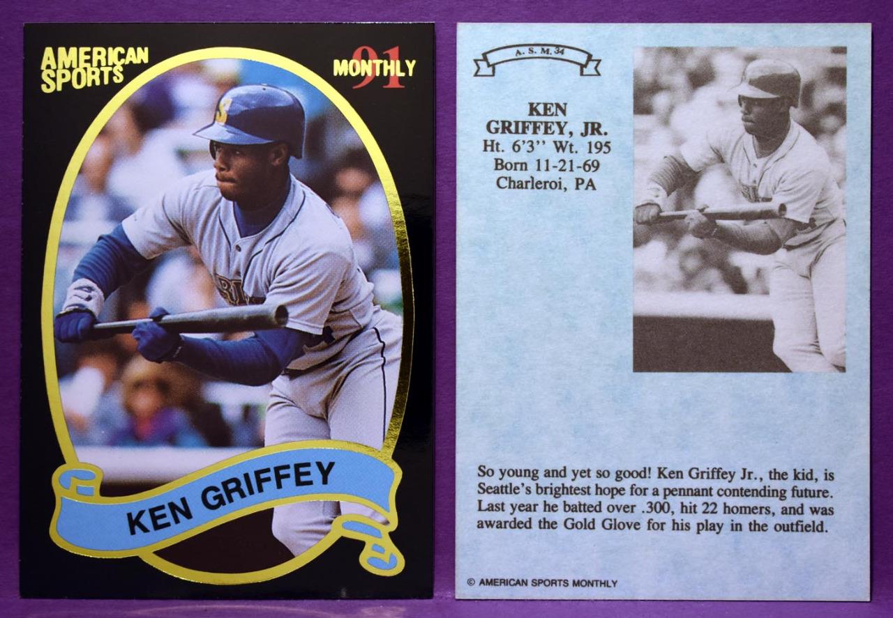 Ken Griffey Jr Seattle Mariners Vintage Promo Cards Choose Your Design-image