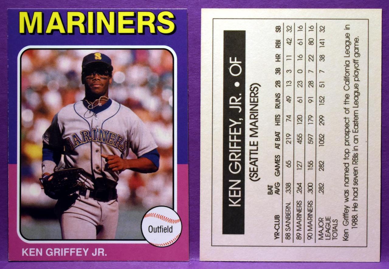 Ken Griffey Jr Seattle Mariners Vintage Promo Cards Choose Your Design-image