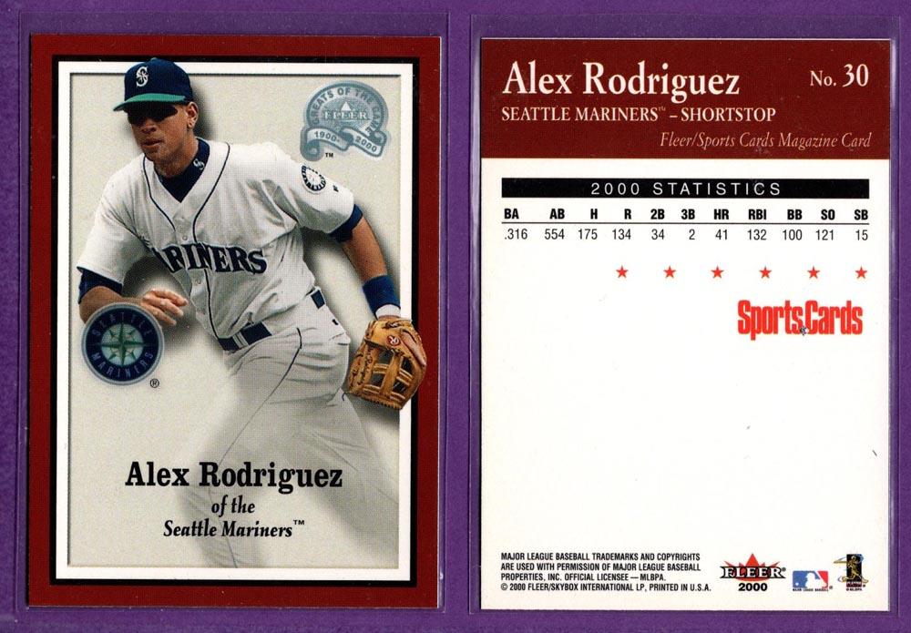 Sports Cards Magazine 2000 Fleer Greats of the Game Baseball Inserts - U Pick - Picture 33 of 38