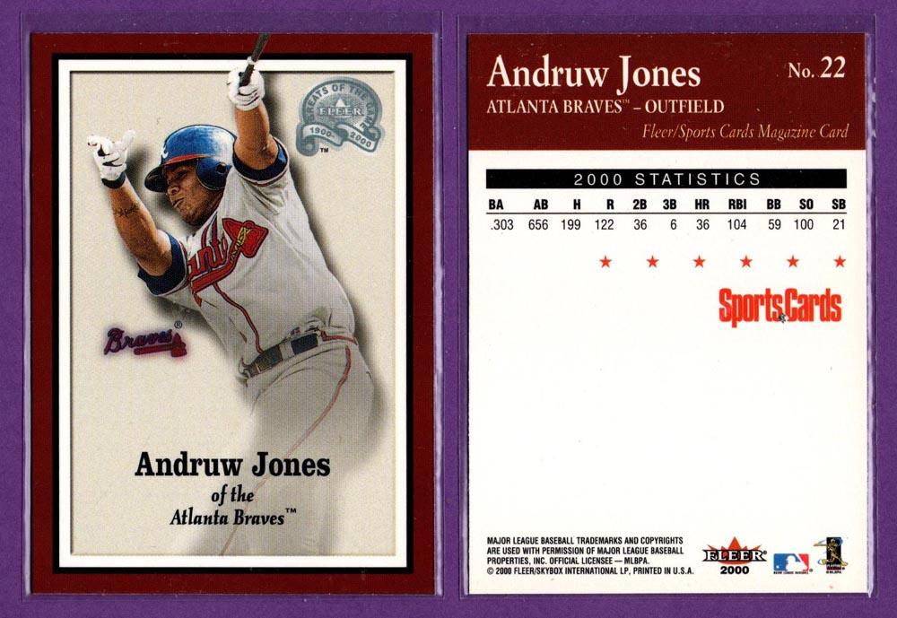 Sports Cards Magazine 2000 Fleer Greats of the Game Baseball Inserts - U Pick - Picture 24 of 38