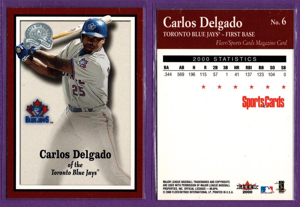 Sports Cards Magazine 2000 Fleer Greats of the Game Baseball Inserts - U Pick - Picture 9 of 38