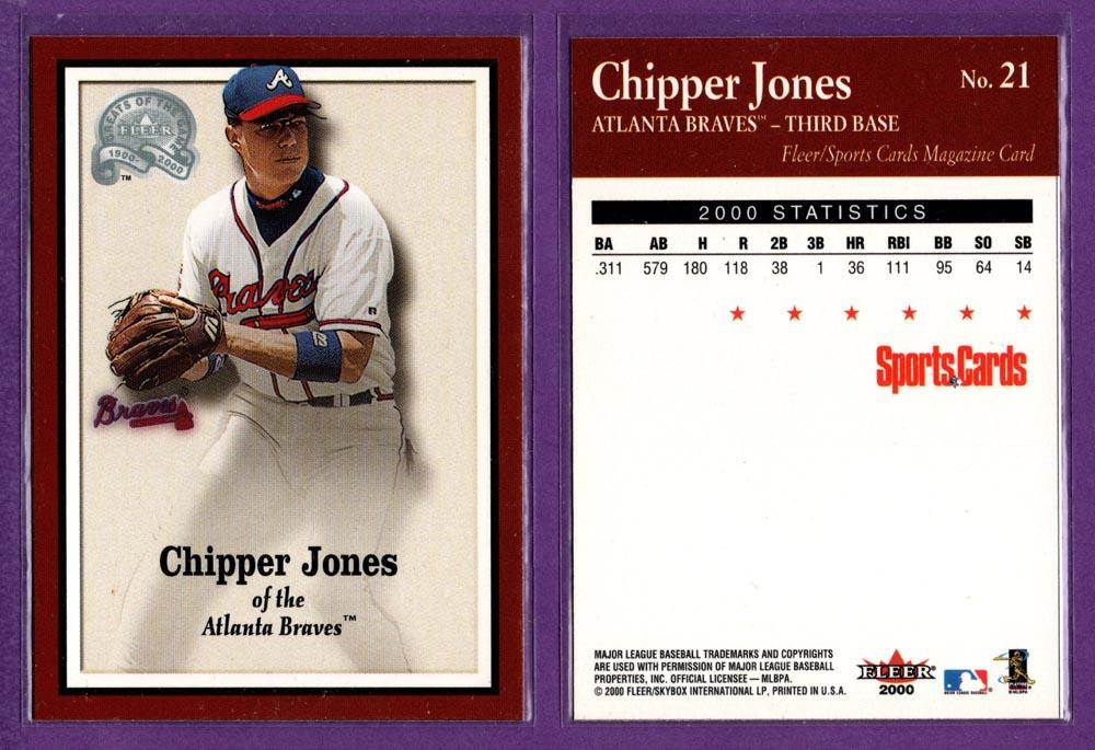 Sports Cards Magazine 2000 Fleer Greats of the Game Baseball Inserts - U Pick - Picture 23 of 38